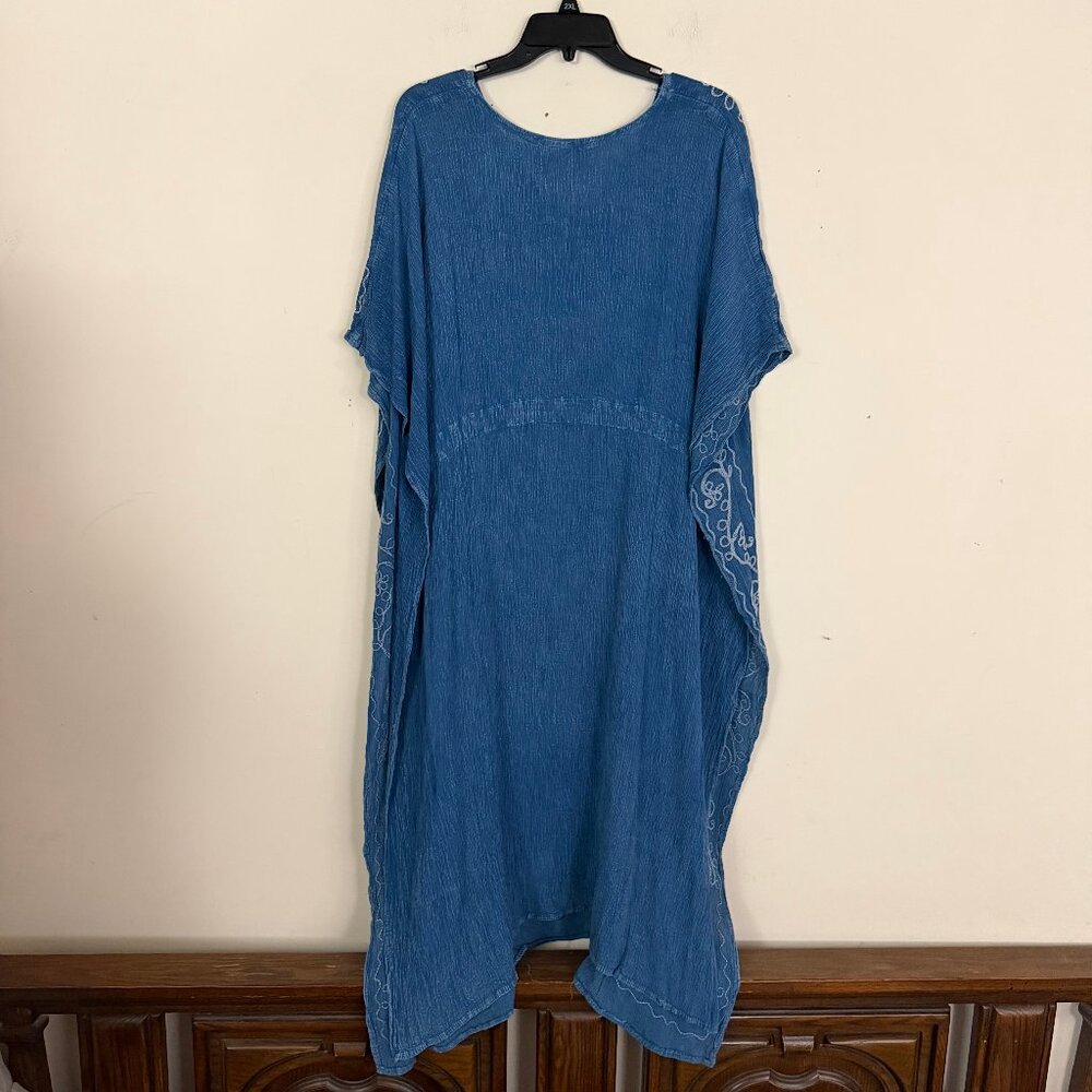 Chic Connection Embroidered Cinch Kaftan Maxi Dress - Picture 4 of 6